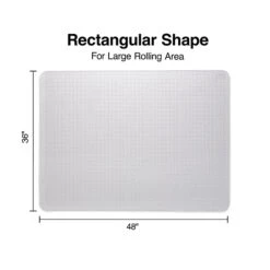 Quill Brand® Standard 36" X 48" Rectangular Chair Mat For Carpet, Resin (28593) -Office Supplies Discount s1225858 s7