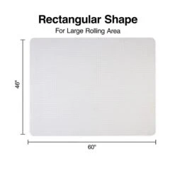 Quill Brand® Chairmat, For Flat-Pile Carpets, No Lip, Rectangular, 46" X 60" -Office Supplies Discount s1225927 s7