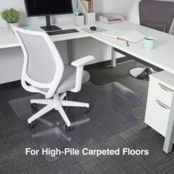 Quill Brand® Extra Chair Mat, 45" X 53", Clear (20362-CC)