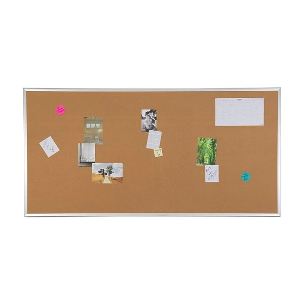 Quill Brand® Standard Durable Cork Bulletin Board, Aluminum Frame, 8'W X 4'H (28347-CC) 6 Quill Brand® Standard Durable Cork Bulletin Board, Aluminum Frame, 8'W X 4'H (28347-CC) - Image 4