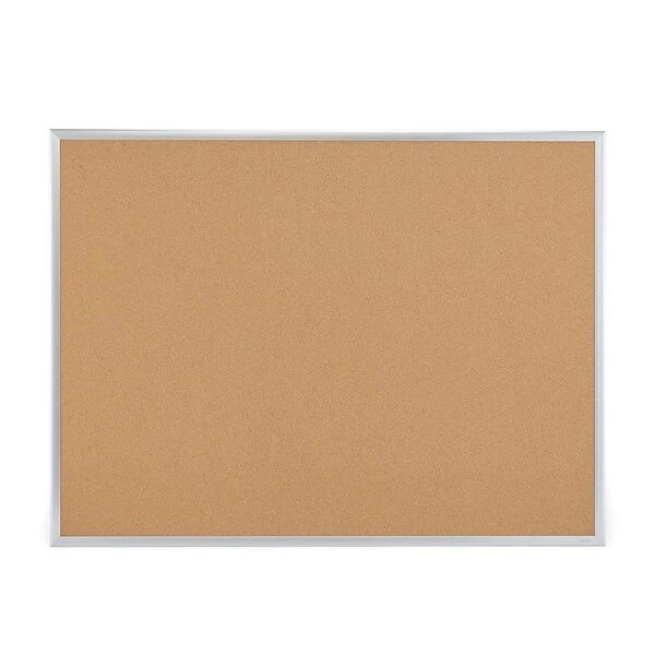 Quill Brand® Standard Durable Cork Bulletin Board, Aluminum Frame, 4'W X 3'H (28345-CC) 6 Quill Brand® Standard Durable Cork Bulletin Board, Aluminum Frame, 4'W X 3'H (28345-CC) - Image 4