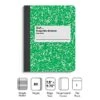 Quill Brand® Composition Notebook, 7.5" X 9.75", Graph Ruled, 80 Sheets, Green/White (TR55068) -Office Supplies Discount s1227324 s7