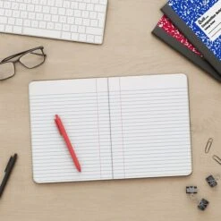 Quill Brand® Composition Notebook, 7.5" X 9.75", College Ruled, 80 Sheets, Black/White (TR55064) -Office Supplies Discount s1227372 s7