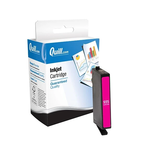 Quill Brand® Remanufactured Magenta Standard Yield Ink Cartridge Replacement For HP 935 (C2P21AN) (Lifetime Warranty) 3 Quill Brand® Remanufactured Magenta Standard Yield Ink Cartridge Replacement For HP 935 (C2P21AN) (Lifetime Warranty)