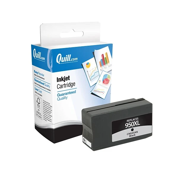 Quill Brand® Remanufactured Black High Yield Ink Cartridge Replacement For HP 950XL (CN045AN) (Lifetime Warranty) 3 Quill Brand® Remanufactured Black High Yield Ink Cartridge Replacement For HP 950XL (CN045AN) (Lifetime Warranty)