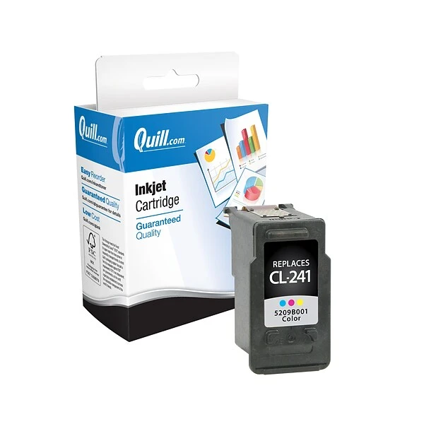 Quill Brand® Remanufactured Tri-Color Standard Yield Ink Cartridge Replacement For Canon CL-241 (5209B001AA) (Lifetime Warranty) 3 Quill Brand® Remanufactured Tri-Color Standard Yield Ink Cartridge Replacement For Canon CL-241 (5209B001AA) (Lifetime Warranty)