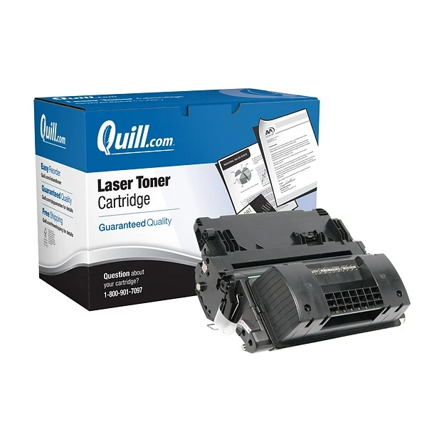 Quill Brand® Remanufactured Black High Yield Toner Cartridge Replacement For HP 90X (CE390X) (Lifetime Warranty) 3 Quill Brand® Remanufactured Black High Yield Toner Cartridge Replacement For HP 90X (CE390X) (Lifetime Warranty)
