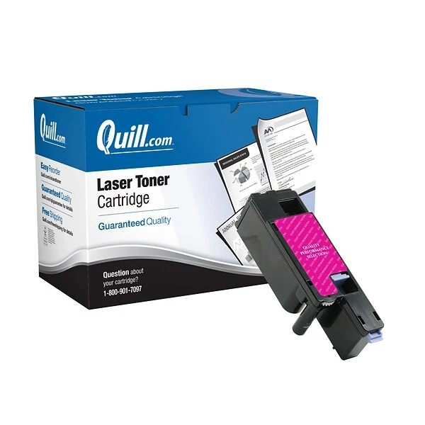 Quill Brand® Remanufactured Magenta High Yield Toner Cartridge Replacement For Dell 1250/1350/1355/C1760/C1765 (5GDTC) 3 Quill Brand® Remanufactured Magenta High Yield Toner Cartridge Replacement For Dell 1250/1350/1355/C1760/C1765 (5GDTC)