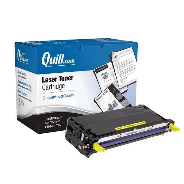 Quill Brand® Remanufactured Yellow High Yield Toner Cartridge Replacement For Xerox 6180 (113R00725) (Lifetime Warranty) 3 Quill Brand® Remanufactured Yellow High Yield Toner Cartridge Replacement For Xerox 6180 (113R00725) (Lifetime Warranty)