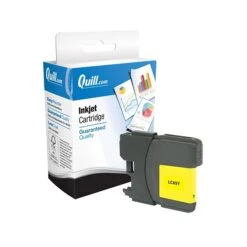 Quill Brand® Remanufactured Yellow High Yield Ink Cartridge Replacement For Brother LC65 (LC65Y) (Lifetime Warranty)