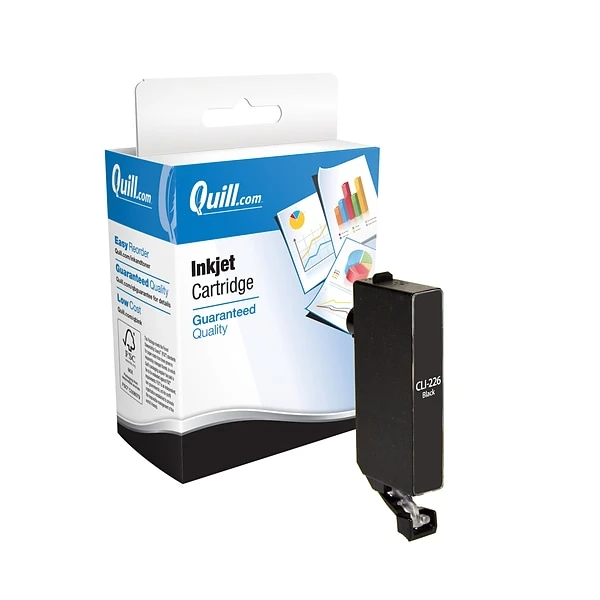 Quill Brand® Remanufactured Black Standard Yield Ink Cartridge Replacement For Canon CLI-226 (4546B001) (Lifetime Warranty) 3 Quill Brand® Remanufactured Black Standard Yield Ink Cartridge Replacement For Canon CLI-226 (4546B001) (Lifetime Warranty)