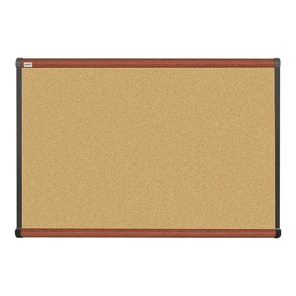 Quill Brand® Durable Cork Bulletin Board, Cherry Frame, 3'W X 2'H (23684-CC) 3 Quill Brand® Durable Cork Bulletin Board, Cherry Frame, 3'W X 2'H (23684-CC)