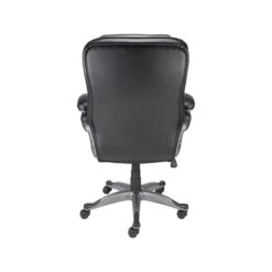 Quill Brand® Osgood High-Back Bonded Leather Manager Chair, Black (21076) -Office Supplies Discount sp41816828 s7