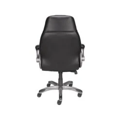 Quill Brand® Torrent Bonded Leather Manager Chair, Glossy Black (51283/20224)