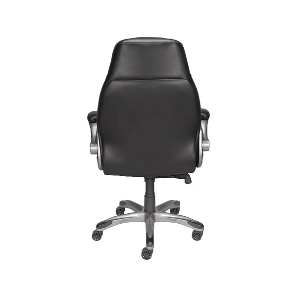 Quill Brand® Torrent Bonded Leather Manager Chair, Glossy Black (51283/20224) 3 Quill Brand® Torrent Bonded Leather Manager Chair, Glossy Black (51283/20224)