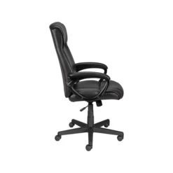 Quill Brand® Turcotte Luxura Faux Leather Computer And Desk Chair, Black (23094-CC) -Office Supplies Discount sp41816847 s7