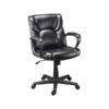 Quill Brand® Montessa II Luxura Faux Leather Computer And Desk Chair, Black (25221-CC) -Office Supplies Discount sp41817328 s7