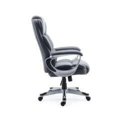 Quill Brand® Mcallum Bonded Leather Manager Chair, Gray (51474) -Office Supplies Discount sp41817395 s7