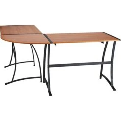 Quill Brand® Gillespie 62" L-Shaped Desk, Brown (28189R-CC) -Office Supplies Discount sp42801192 s7