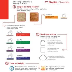 Quill Brand® EverLife 46" X 60'' Rectangular Chair Mat For Hard Floor , Vinyl (ESR131826) -Office Supplies Discount sp97363243 s7